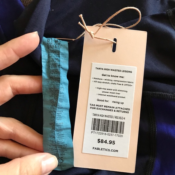 Fabletics High waisted legging -blue ombré - Picture 4 of 4